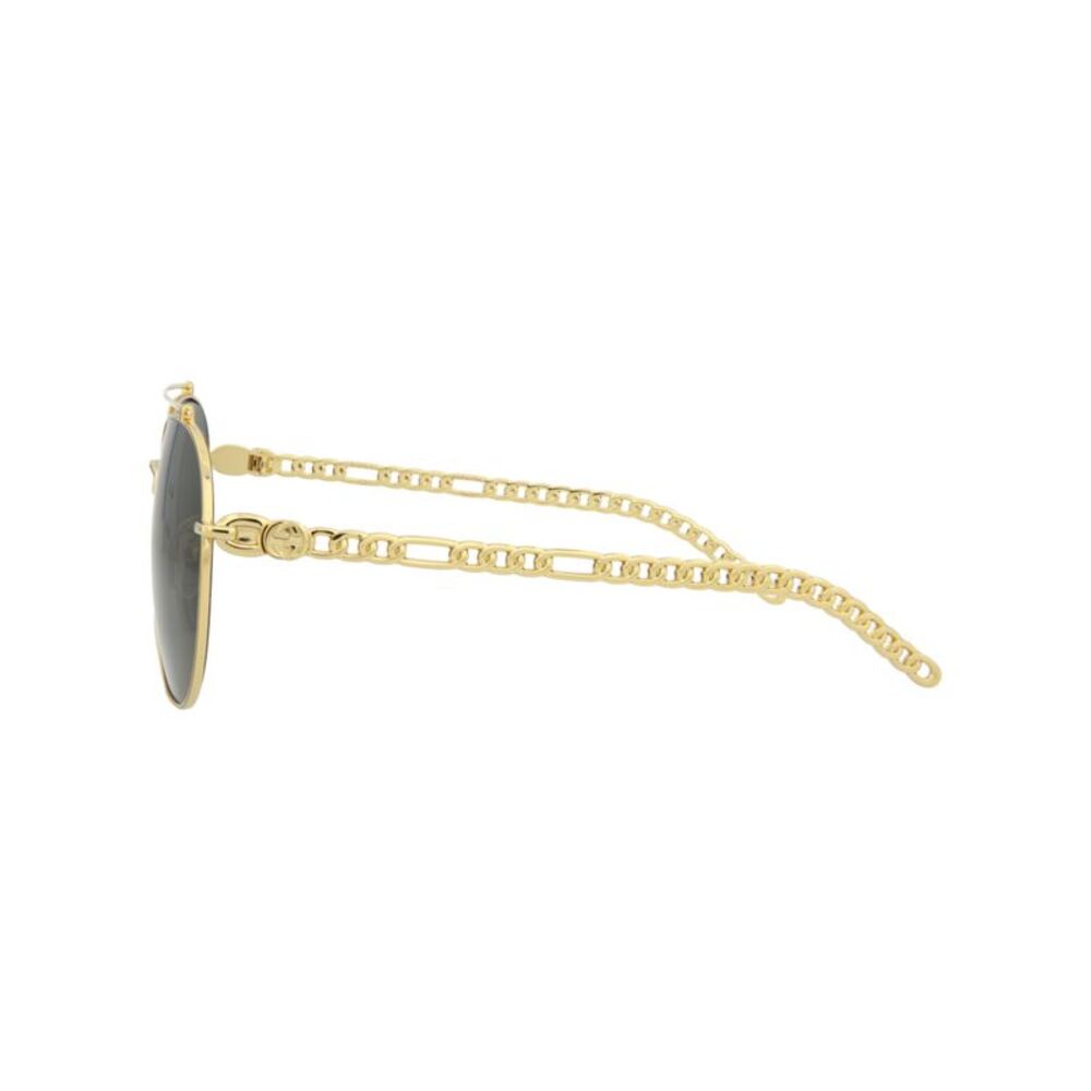 Gucci Square-Frame Metal Sunglasses Gold Mens - Picture 3 of 6